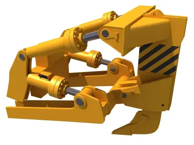 Excavator Fork Bucket  3D model