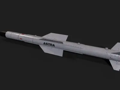 astra mk3 air to air missile Low-poly 3D model