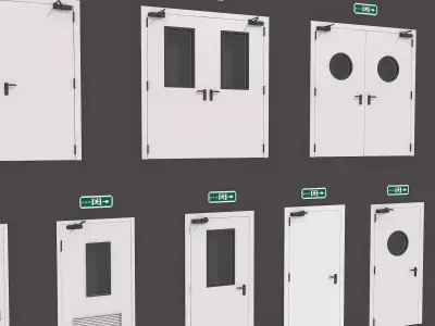 Industrial Doors 3D model