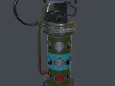 Grenade Flash Free low-poly 3D model