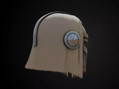 Stylized Desert Rebel Warrior Helmet - Desert Outlaw 3D print model
