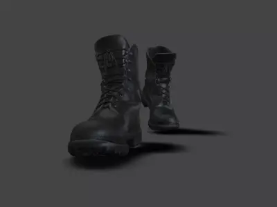 SHOE-004 Backward Walk Low-poly 3D model