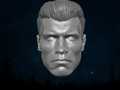 Terminator fan art 3D printable file for action figures 3D print model