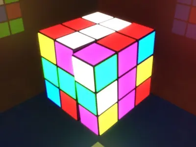 Rubik cube 3D model purchase