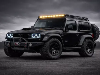 Futuristic OffRoad SUV Concept Car High Quality 3D Vehicle Model 3D model