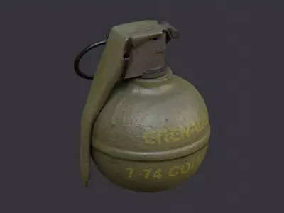 Grenade Handheld Model Low-poly 3D model