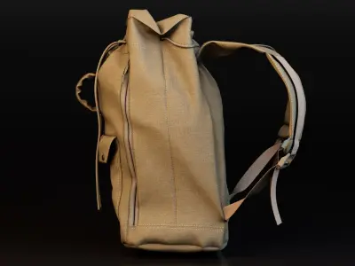 Realistic Travel Backpack 3D model