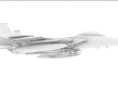 Fighter   F15 3D print model