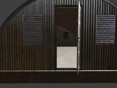 Army crew house east europe 3D model