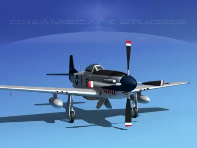 P-51D Mustang Lana 3D model
