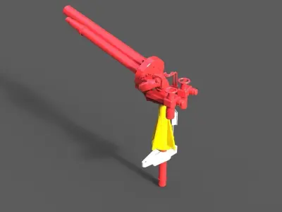 Extinguishing monitor for rescue cruisers Gustav Meyer 3D print model