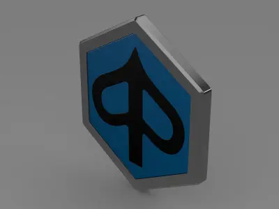 piaggio logo 3D model by Sergey