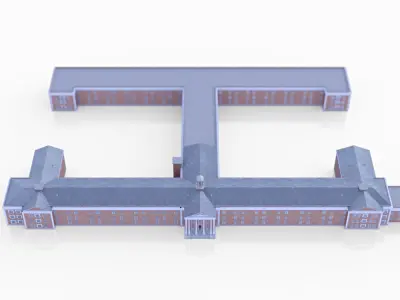 Central State Asylum Milledgeville 3D model