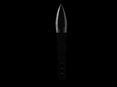 Throwin Knife Low-poly 3D model