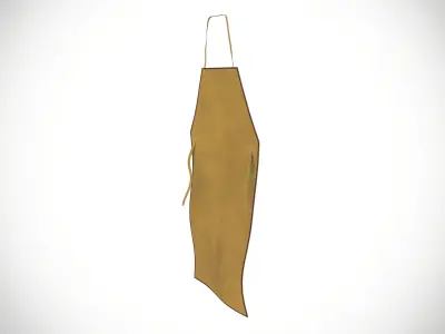 Industrial Apron Low-poly 3D model