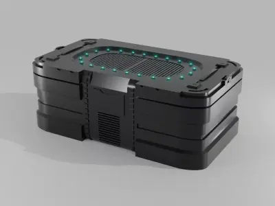 Sci-Fi Crate  Low-poly 3D model buy