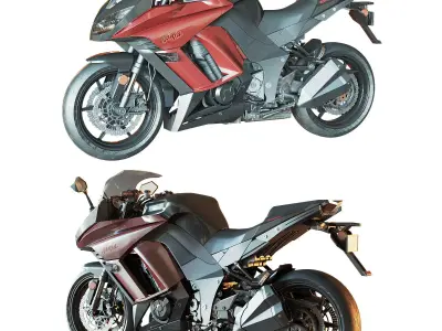 Kawasaki Ninja 1000 3D model