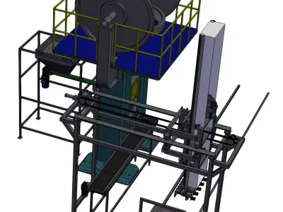 Brick stacking machine 3D model