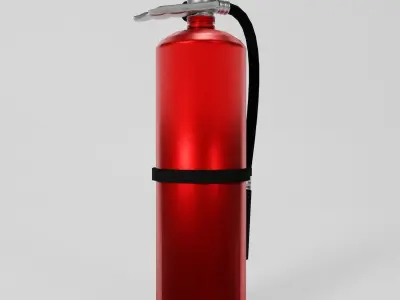 Low Poly Fire Extinguisher Low-poly 3D model