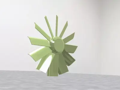 Axial flow fan Free 3D model