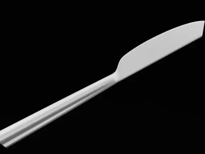 Dinner Knife Low-poly 3D model