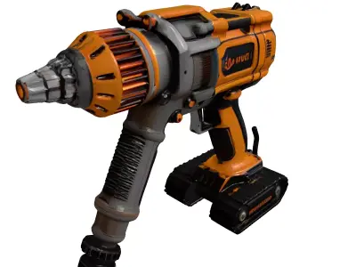 Futuristic Mining Drill 3D Model 3D model