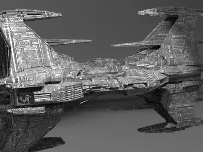 Mars Mining Tower Base 4 3D model