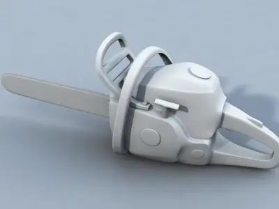 Chainsaw Low-poly 3D model order