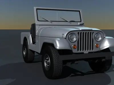 Jeep CJ-5 1975  3D model