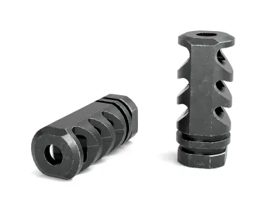 Precision Armament M4-72 Severe-Duty Compensator Low-poly 3D model