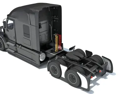 Generic Semi Truck 3D model get