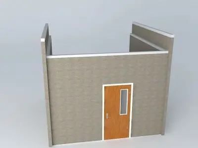 wtcoffice office room with desk and chair Free 3D model