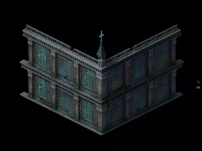 wall building 3D model