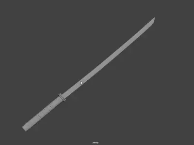 japanese katana - Briac 3D model
