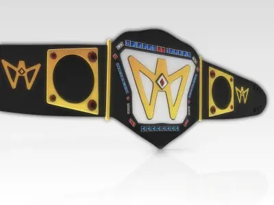WWE wrestling belt 3d model 3D model