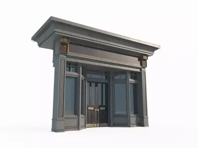 Classical architectural facade 3D model