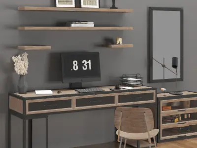 Office And Drawer 3D model