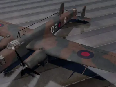 Armstrong Whitworth Whitley Mk-3 3D model