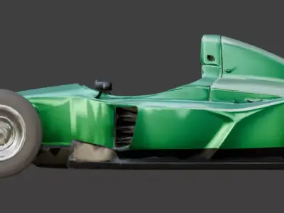 Futuristic Formula Racing Car 3D Model V01 Low-poly 3D model