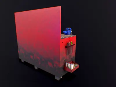 Old Workbench - Game Ready Low-poly 3D model