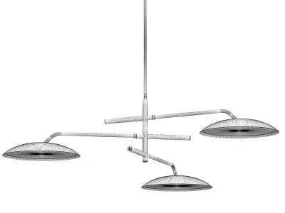 ASHER PENDANT - ANTIQUED BRASS 3D model