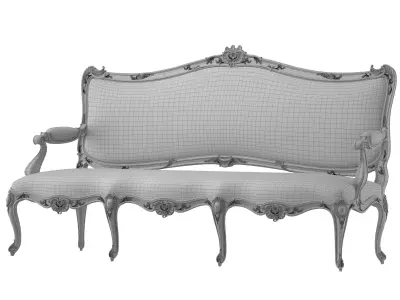 roberto rococo sofa art 732 3D model