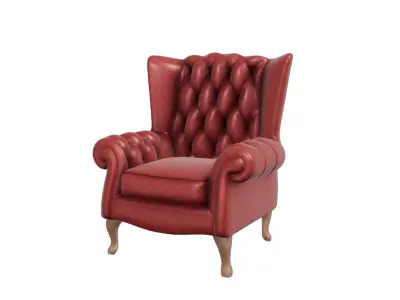Chair For Christmas Low-poly 3D model
