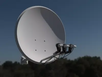 Home Satellite Dish 3D model 3D model