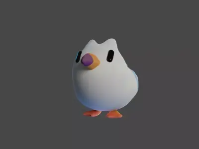 Bird Game Model 13 Low-poly 3D model