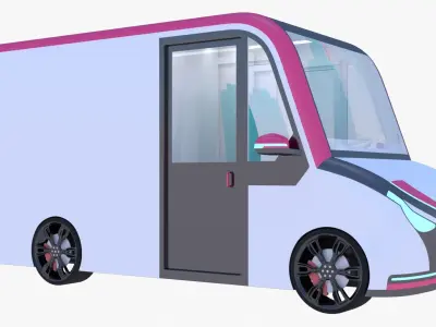 Delivery van concept 2023 3D model