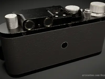1932 Leica II Model D 3D model