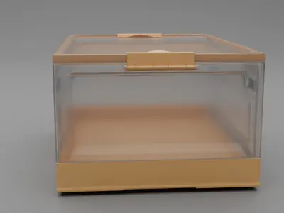Storage Box Low-poly 3D model 3