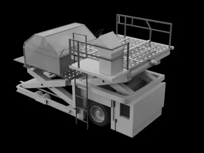 Aircraft Cargo Lift 3D model