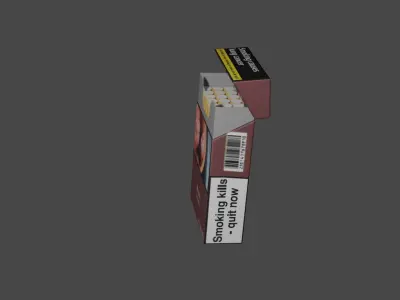 Pack of cigarettes 3D model